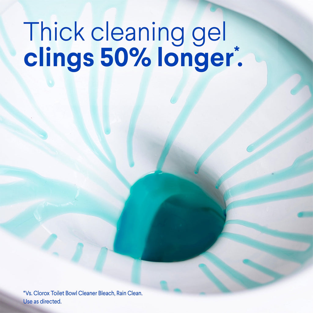 Clorox Toilet Bowl Cleaner Clinging Bleach Gel Crisp Lemon 24 fl oz