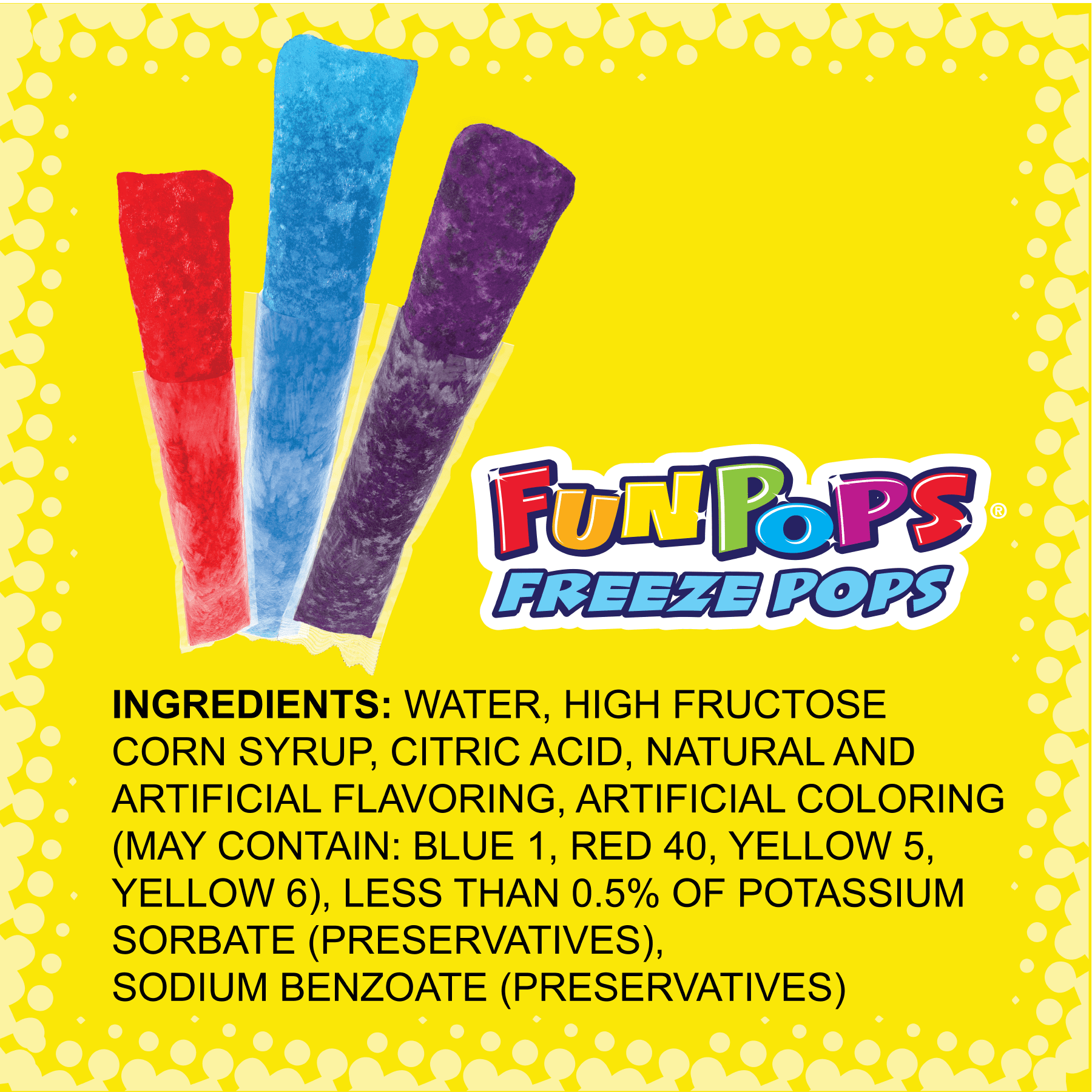 Fun Pops Freeze Pops Variety Pack 36 Count 72 Oz