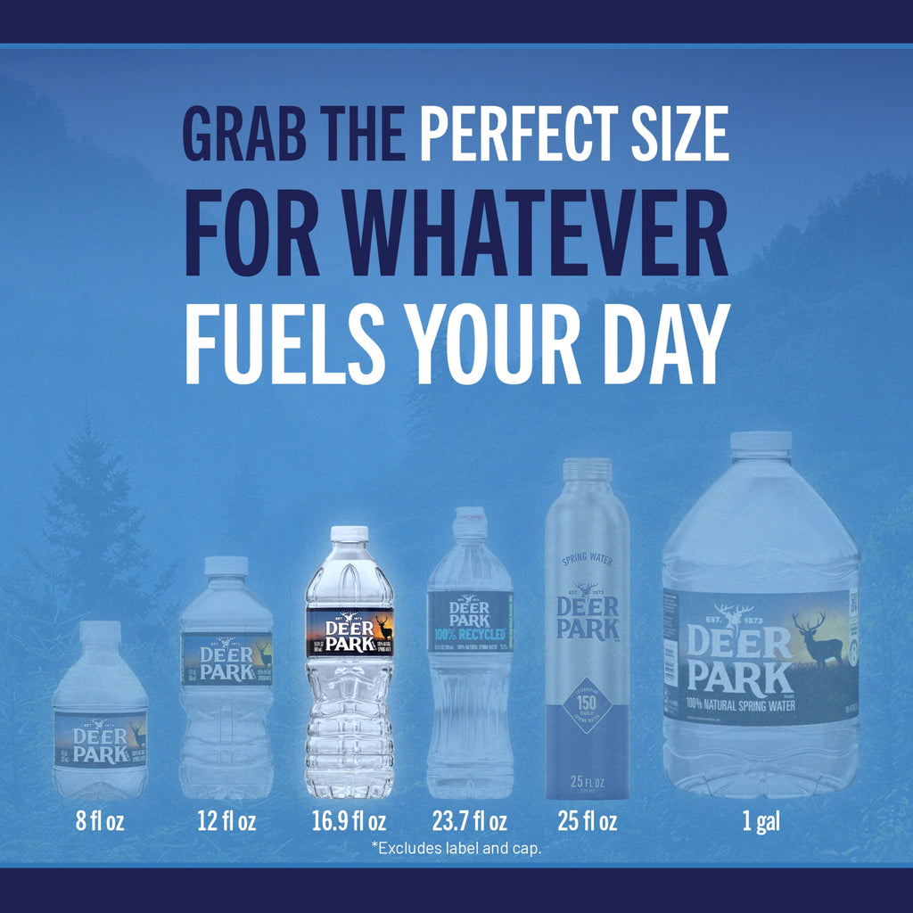 Deer Park Spring Water 16.9 fl oz Plastic Bottles 35 Pack