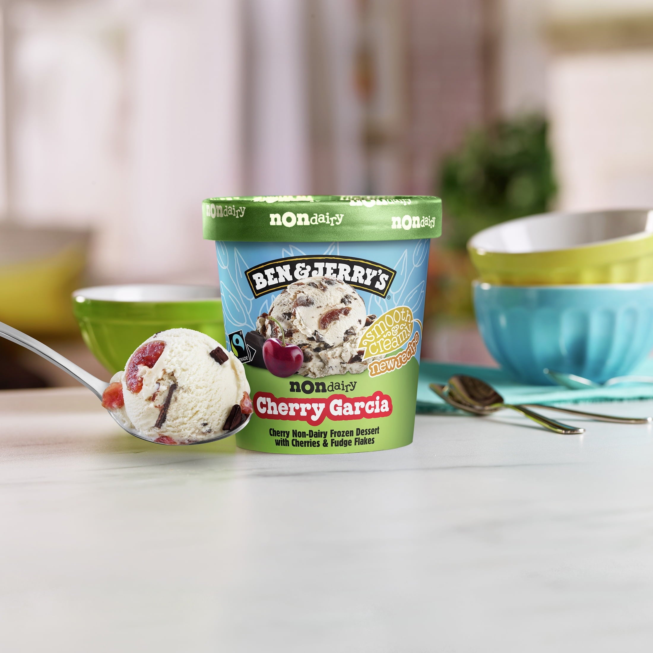 Ben & Jerry's Dairy-Free Oat Milk Cherry Garcia Frozen Dessert 1 Pint