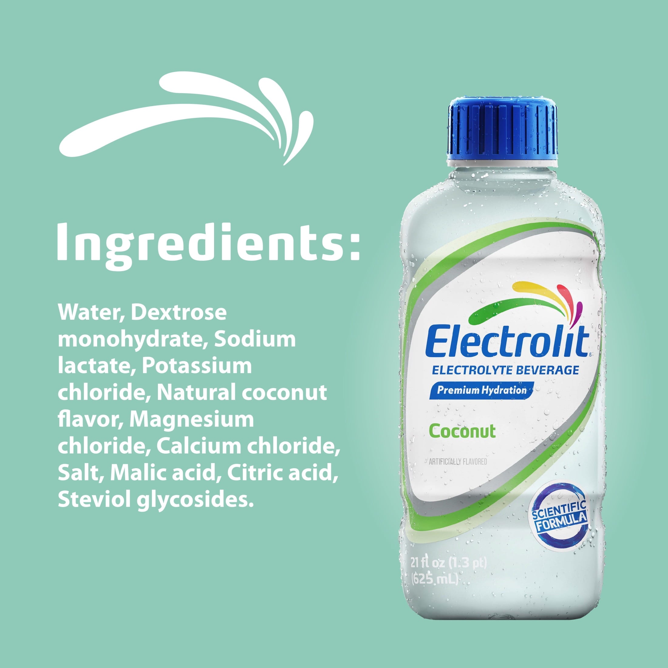 Electrolit Coconut Electrolyte Hydration Beverage 21 fl oz