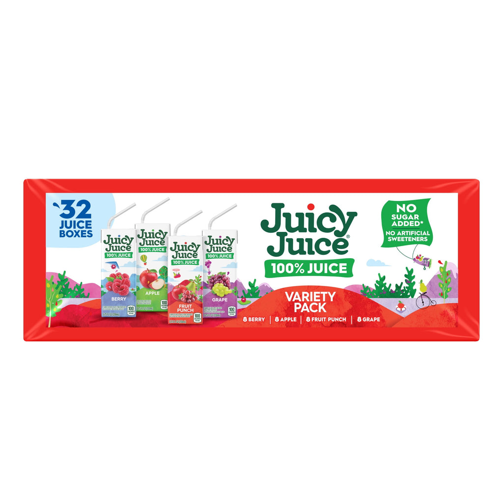 Juicy Juice 100% Juice Variety Pack Juice Boxes 32 Count 6.75 fl oz