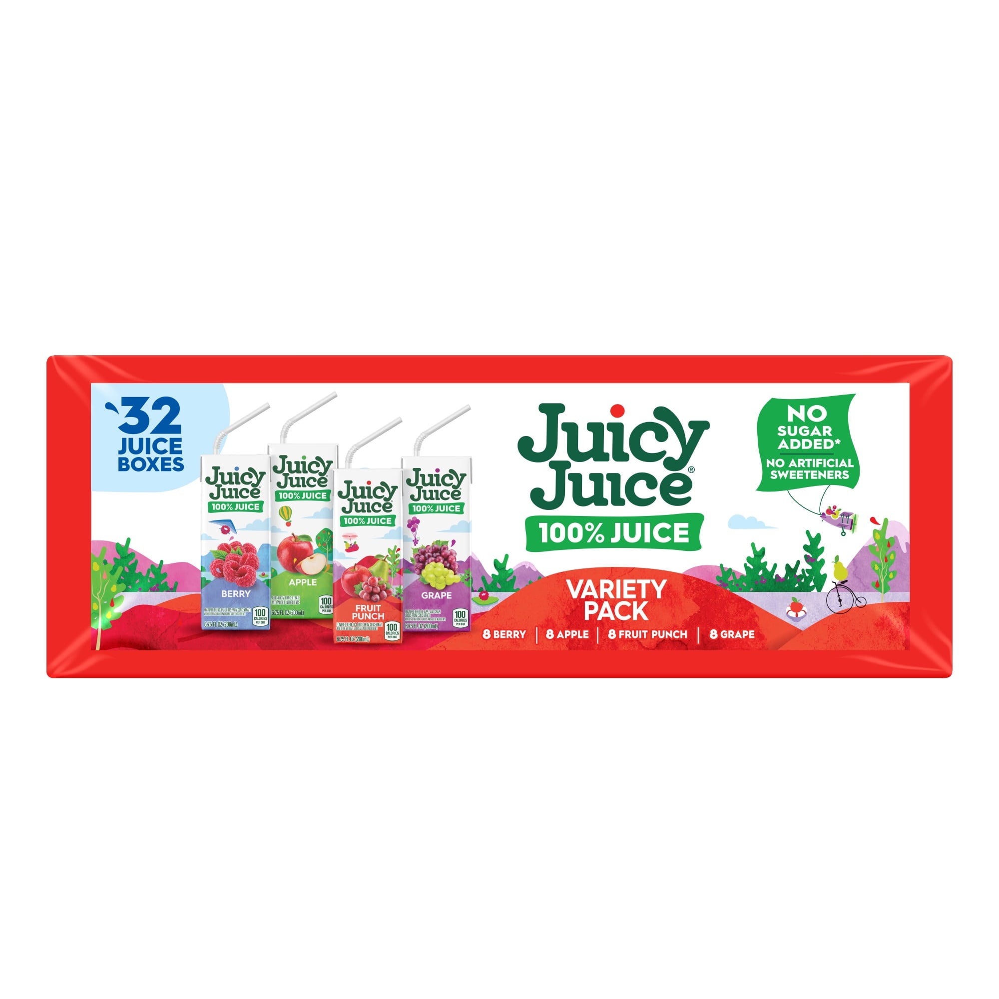 Juicy Juice 100% Juice Variety Pack Juice Boxes 32 Count 6.75 fl oz