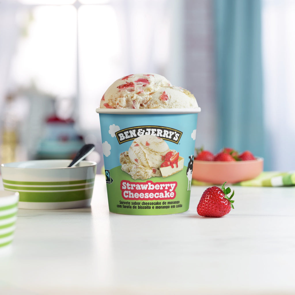Ben & Jerry's Strawberry Cheesecake Ice Cream 16 Fl Oz