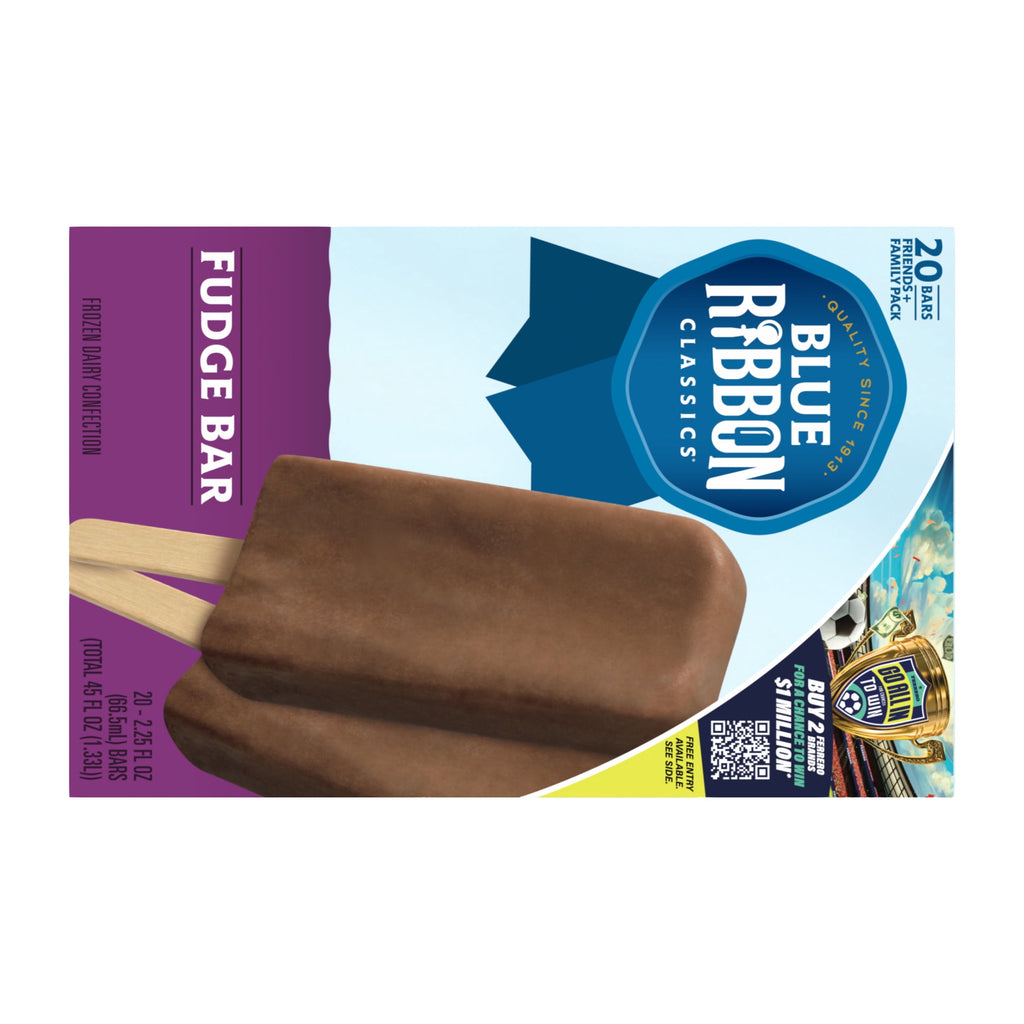 Blue Ribbon Classics Fudge Frozen Dessert Bars 20 Count 45 Fl Oz
