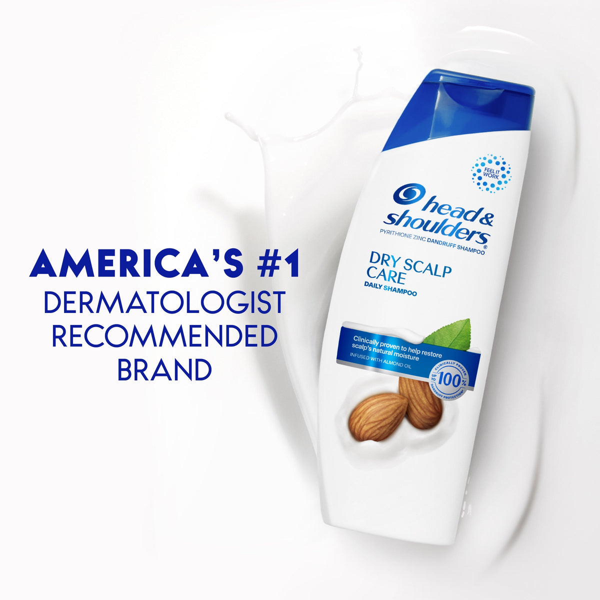 Head & Shoulders Dry Scalp Care Dandruff Shampoo Infused with Almond Oil 12.5 fl oz