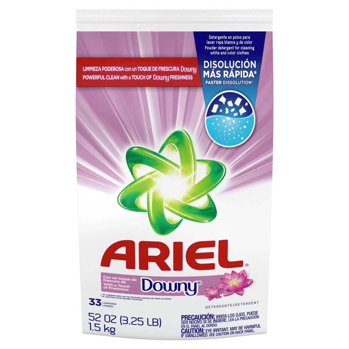 Ariel Powder Laundry Detergent With Downy Freshness April Fresh 52 oz 33 Loads