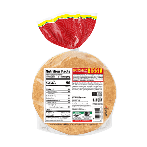 Birria Spiced Corn Tortillas 13.9 Oz 18 Count La Banderita