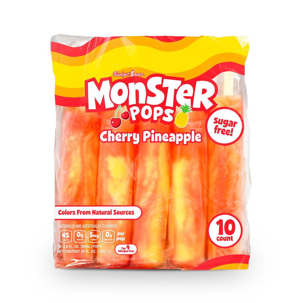 Popsicle Orange Cherry Grape Sugar Free Ice Pops 18 Count 29.7 Fl Oz
