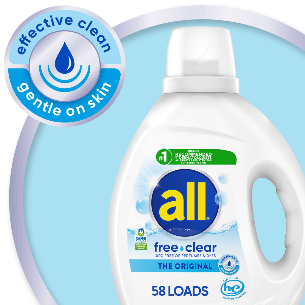 all Free Clear Liquid Laundry Detergent 73 oz 58 Loads