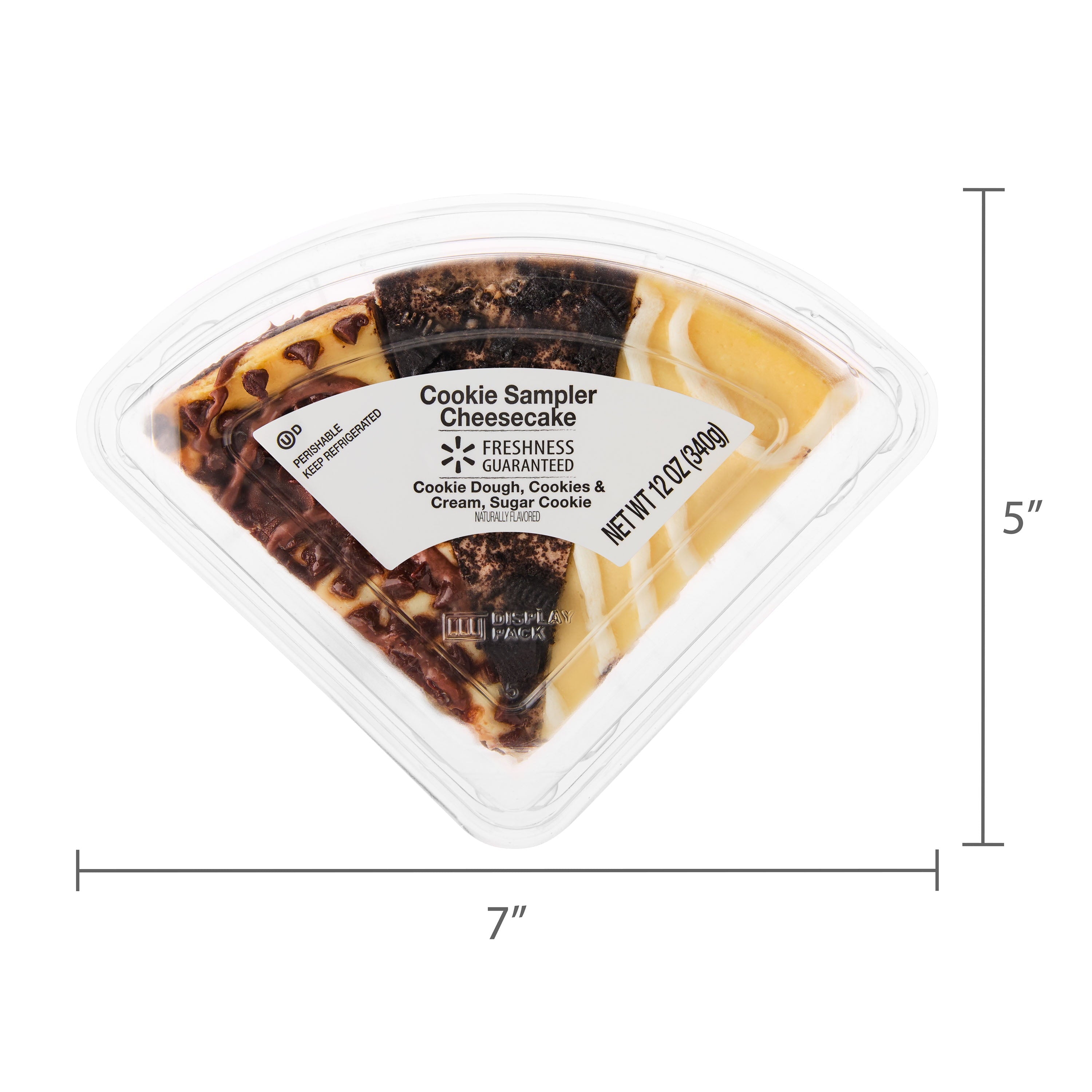 Cookie Variety Cheesecake Slices 12 Oz 3 Count Freshness Guaranteed