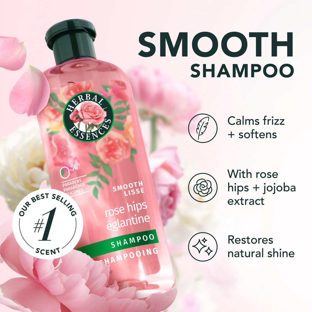 Herbal Essences Rose Hips Smooth Shampoo 13.5 fl oz