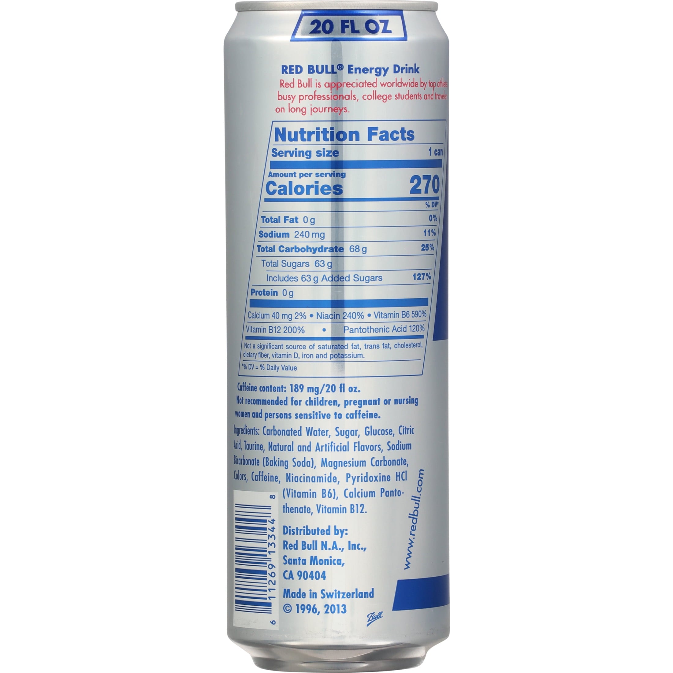 Red Bull Energy Drink 20 fl oz Single Can