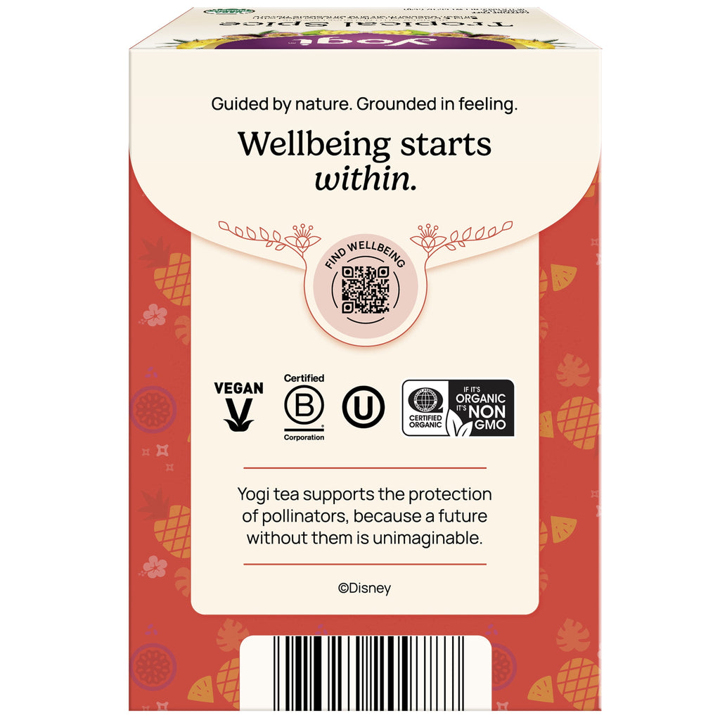 Yogi Tropical Spice Caffeine-Free Organic Herbal Tea Bags 16 Count