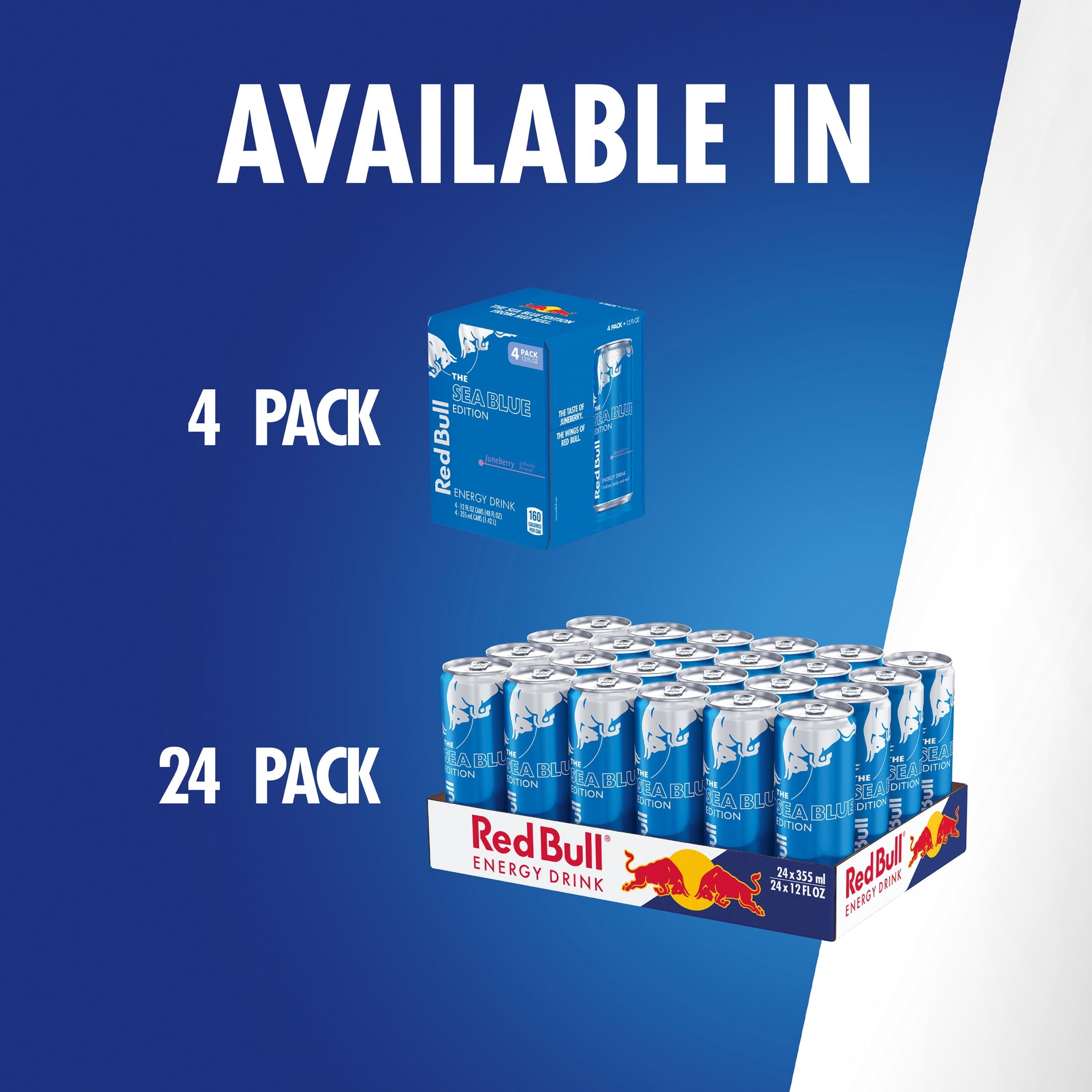 Red Bull Sea Blue Edition Energy Drink Juneberry 12 fl oz Single Can