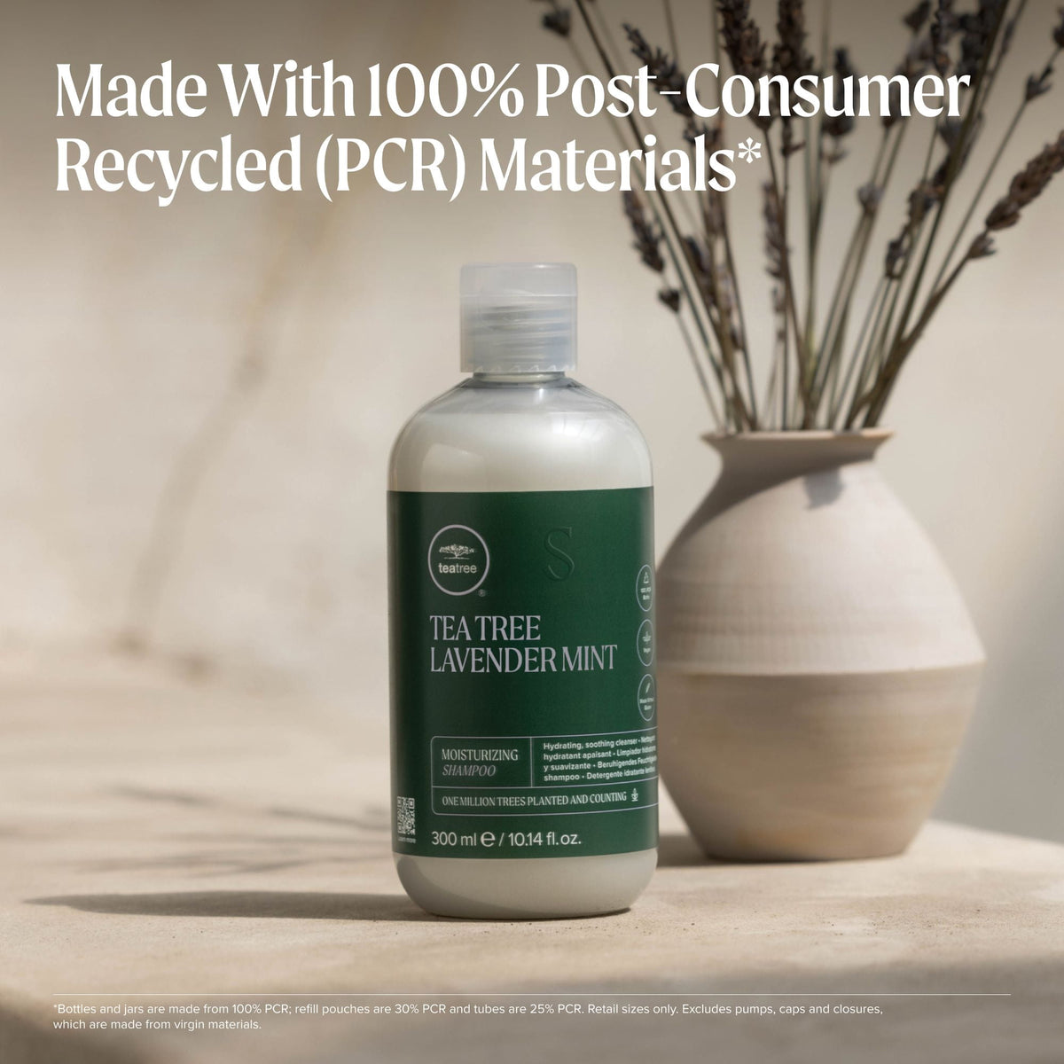 Paul Mitchell Tea Tree Lavender Mint Moisturizing Shampoo Soothes Replenishes Dry Hair 10.14 oz