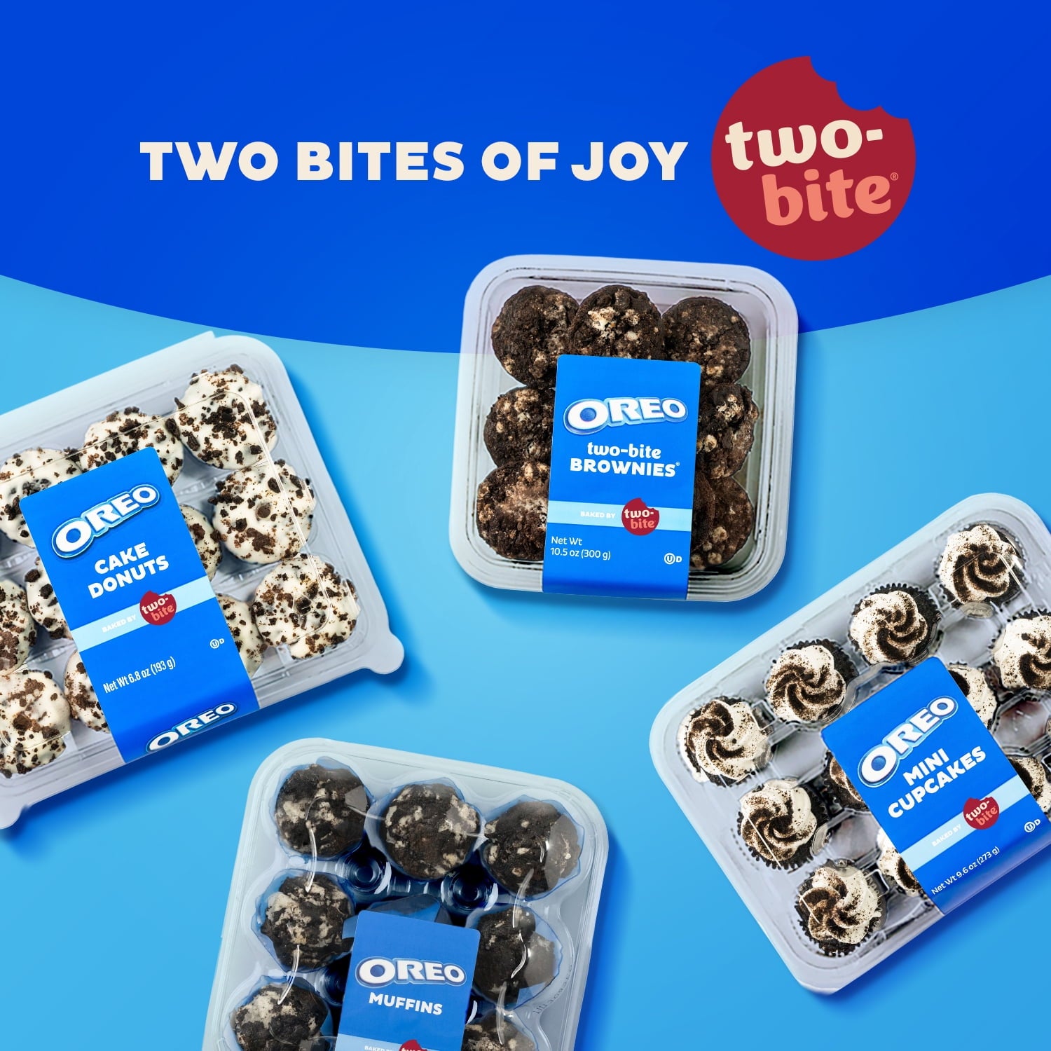 Oreo Brownies Two-Bite 10.5 Oz 10 Count