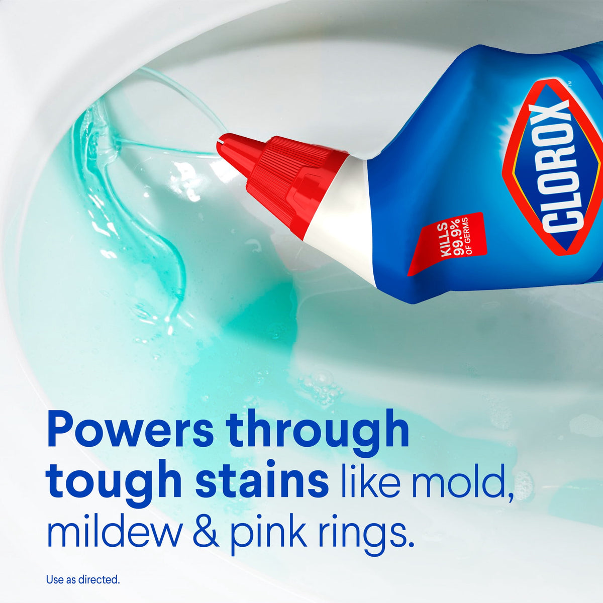 Clorox Toilet Bowl Cleaner Clinging Bleach Gel Ocean Mist 24 fl oz