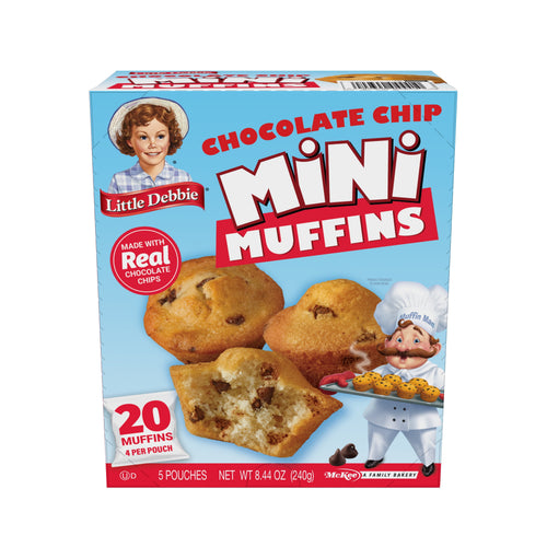 Chocolate Chip Mini Muffins 8.44 Oz 5 Count Little Debbie
