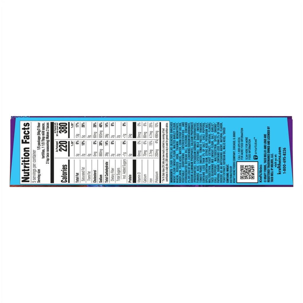 Soft Taco Cravings Kit 14.8 Oz 10 Count Taco Bell