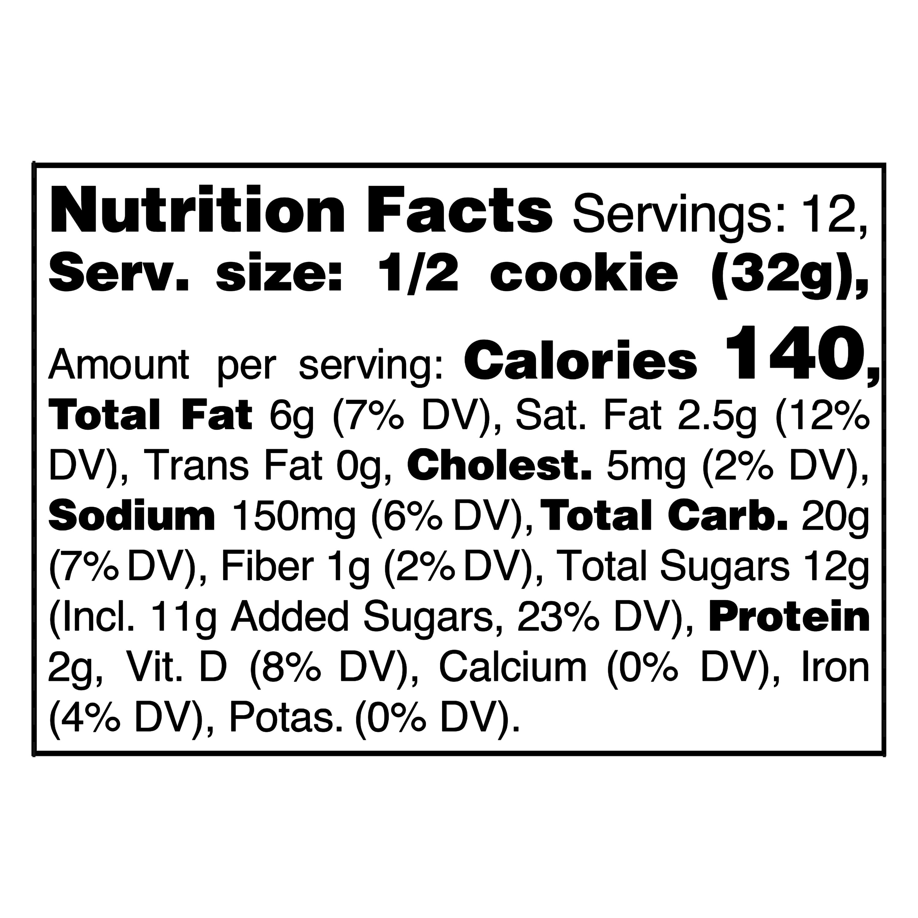 Cookies and Cream Brownie Cookies 13.5 Oz 6 Count Marketside