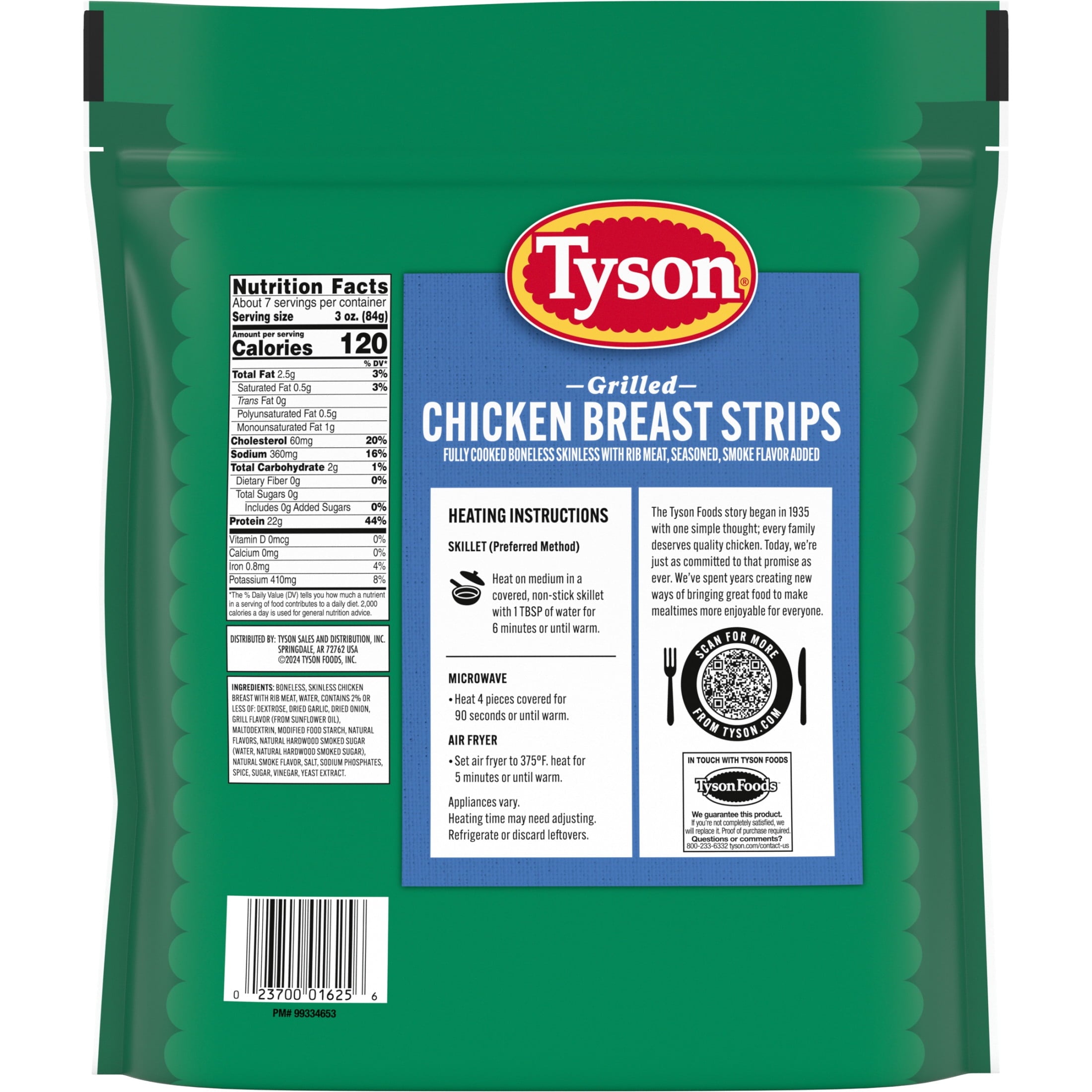 Tyson Grilled Chicken Breast Strips Frozen 22 Oz