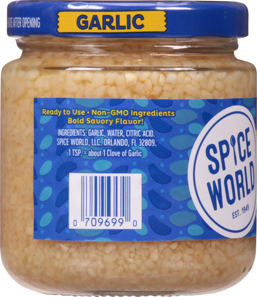 Fresh Produce Minced Garlic 8 Oz Jar