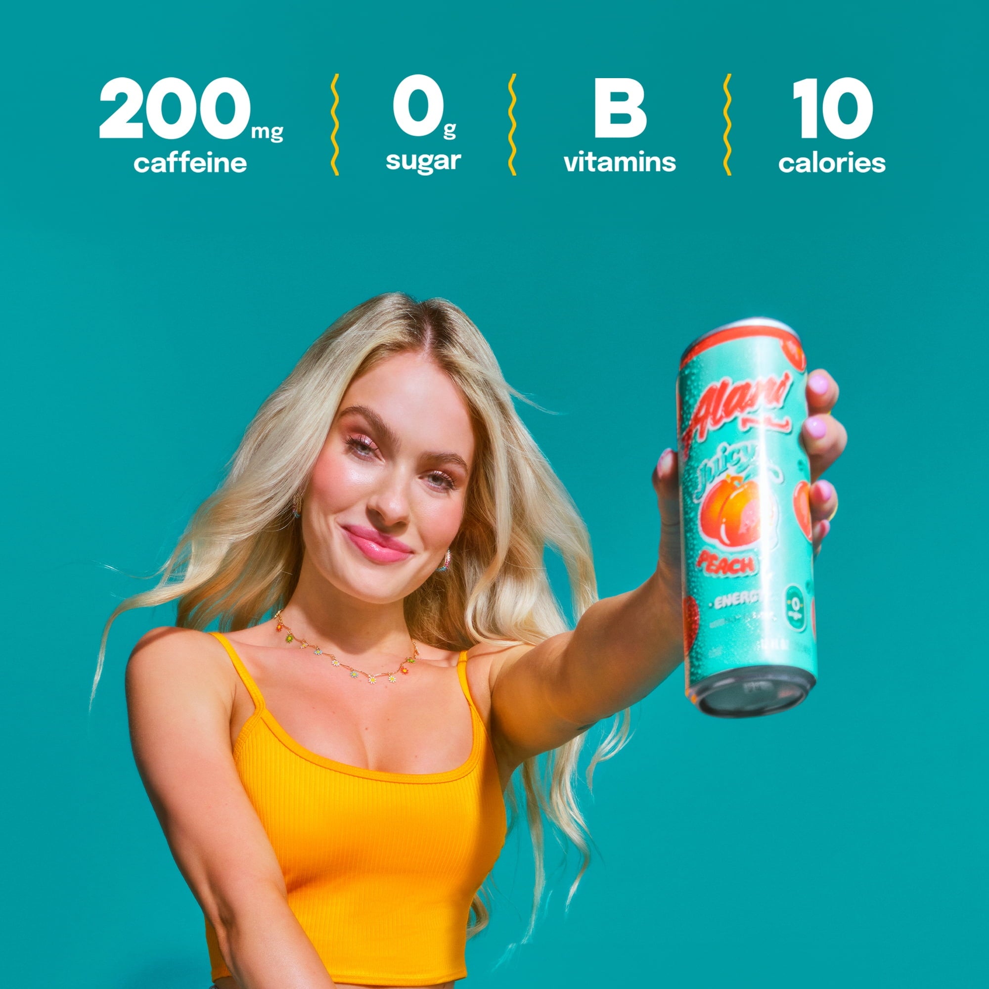 Alani Nu Juicy Peach Energy Drink 12 fl oz Single Can