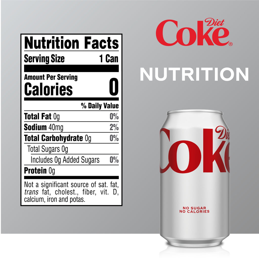 Diet Coke Soda Fridge Pack Cans 12 fl oz 12 Pack