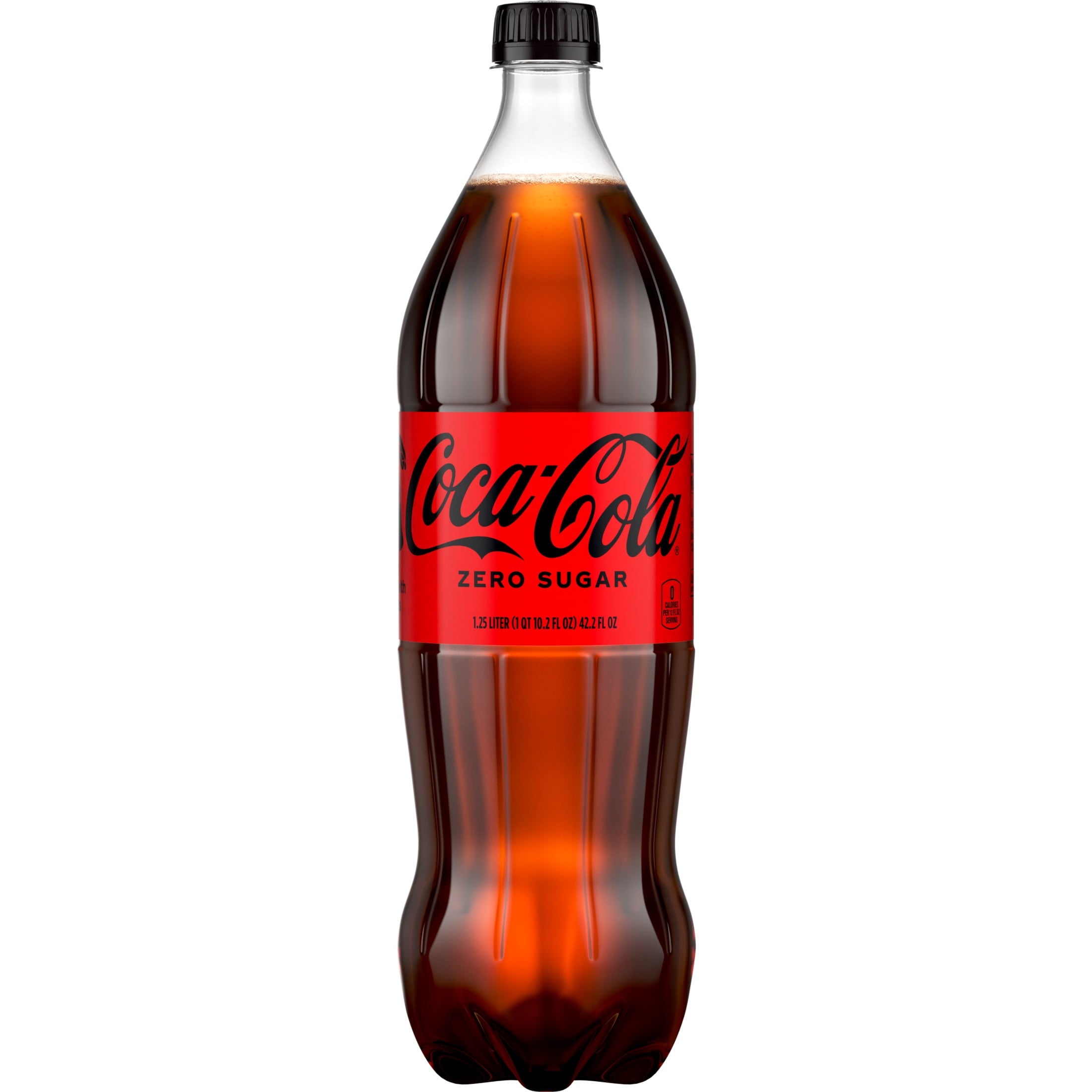 Zero Sugar Soda Pop Bottle 1.25 Liters Coca-Cola