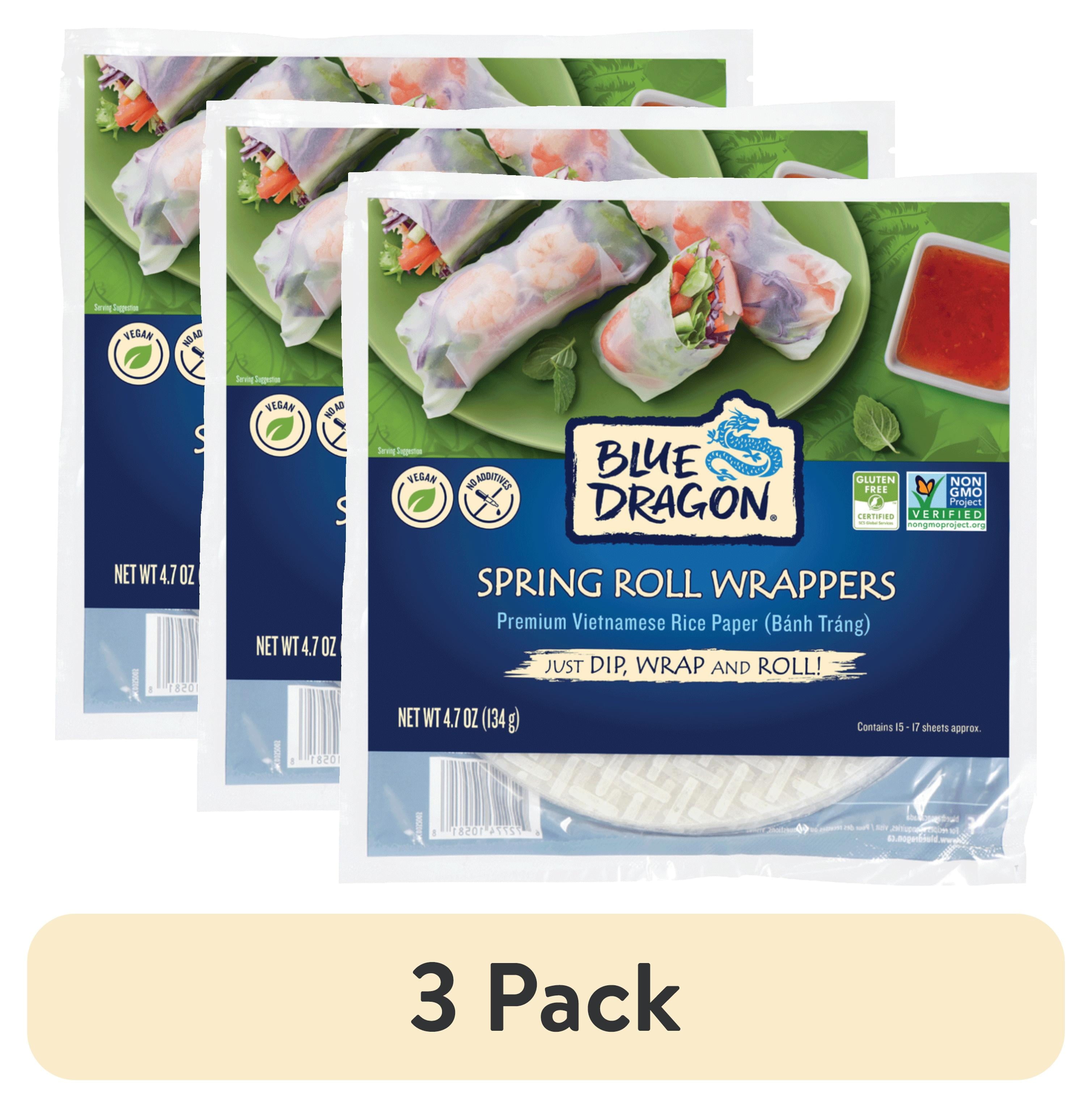 Spring Roll Wrappers 4.7 Oz 3 Pack Blue Dragon