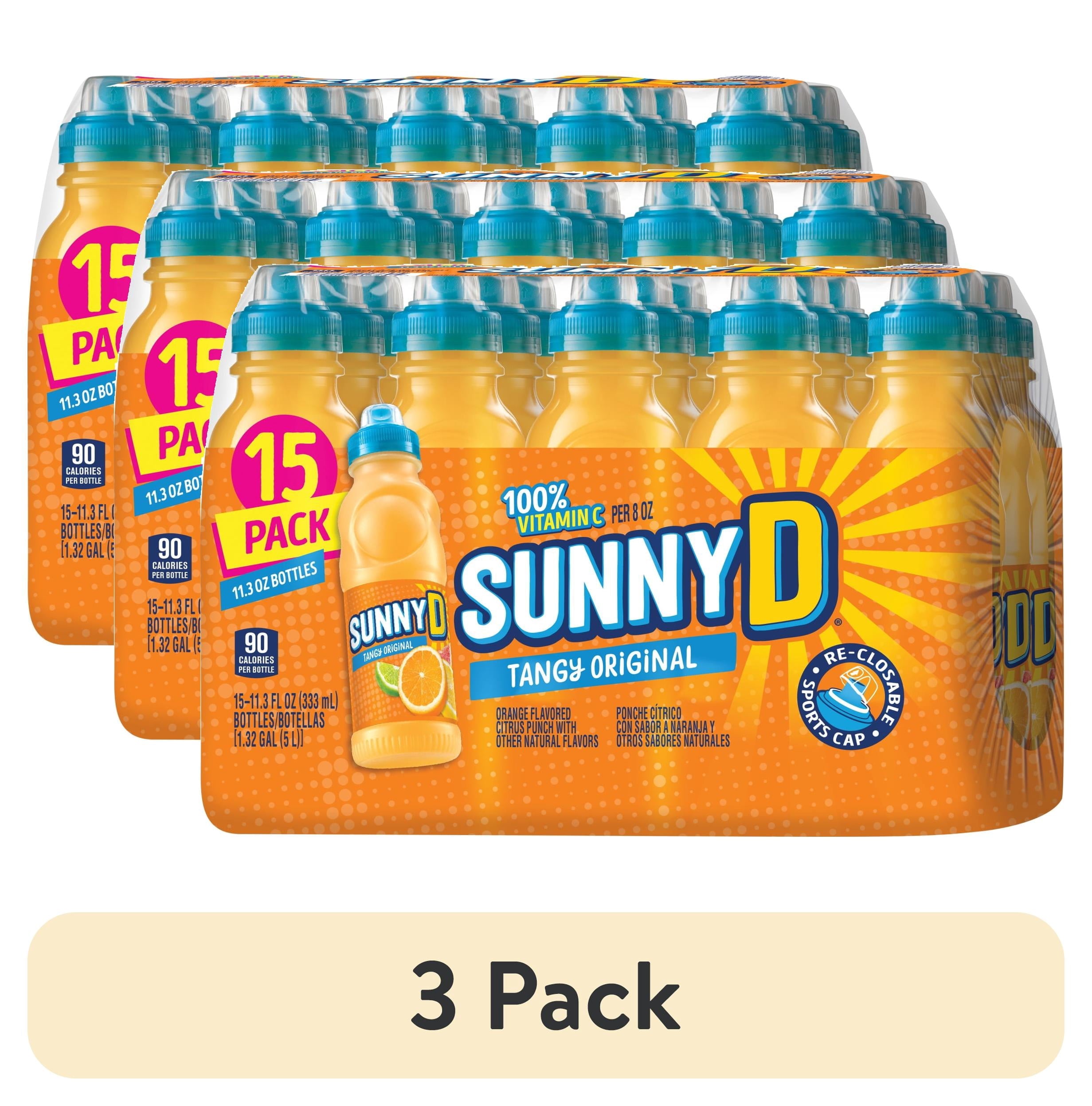 SunnyD Tangy Original Shelf Stable Orange Juice Drink 11.3 fl oz Bottles 15 Pack