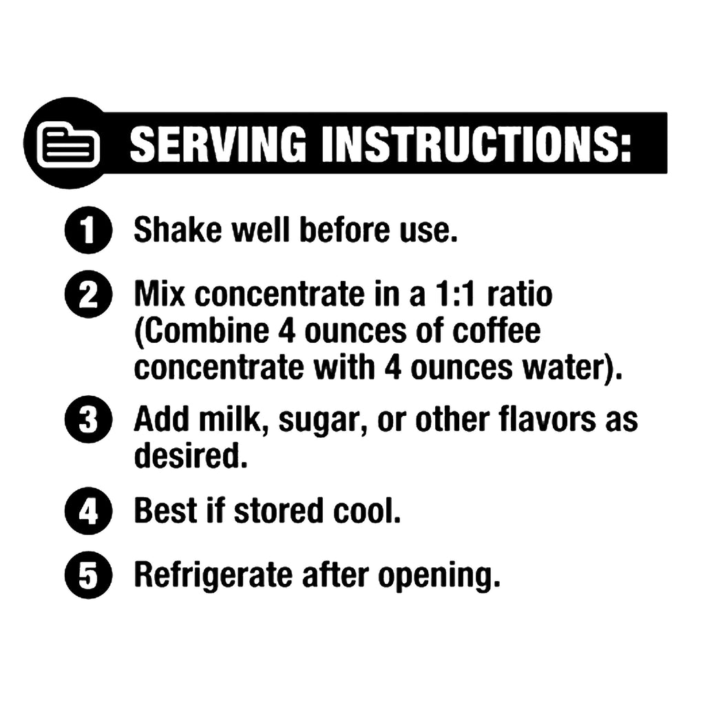 Great Value French Vanilla Cold Brew Coffee Concentrate 32 fl oz Bottle
