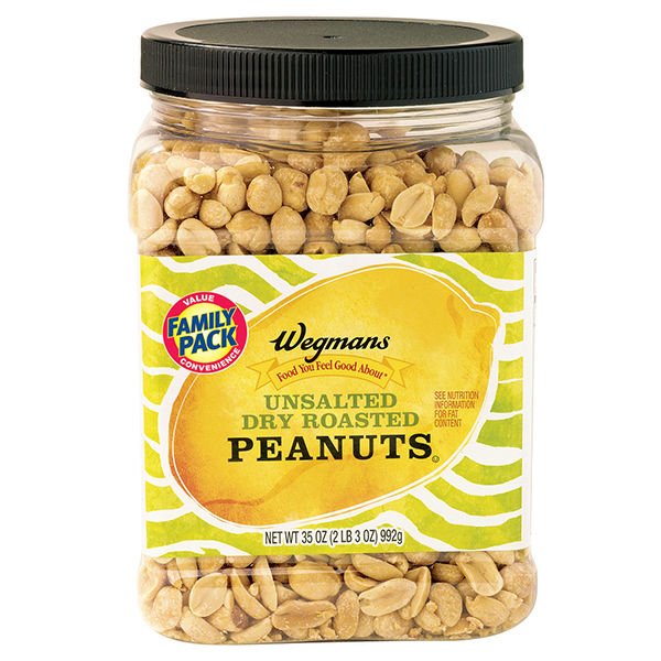 Wegmans Unsalted Dry Roasted Peanuts Family Pack 35 Oz