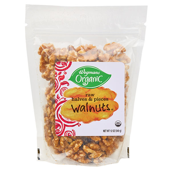 Wegmans Organic Raw Walnut Halves & Pieces