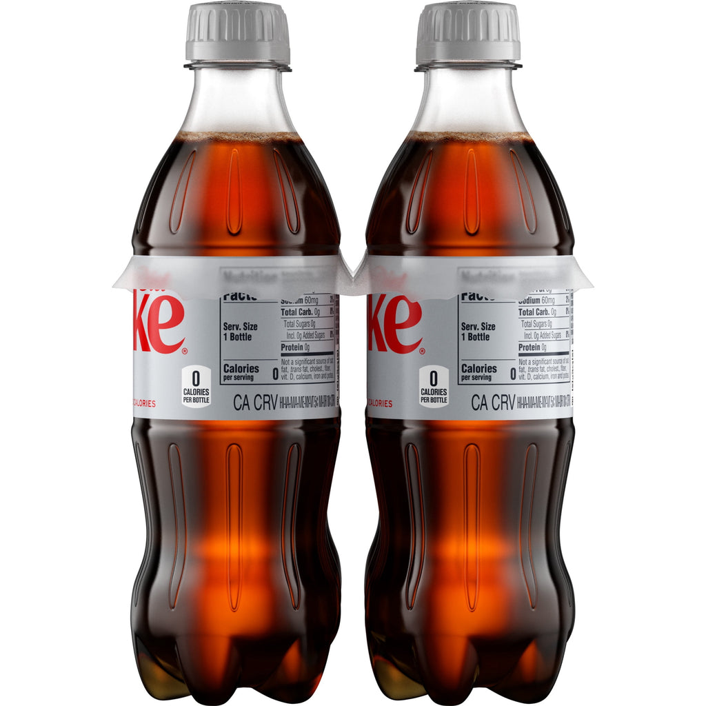 Soda Pop Bottles 16.9 Fl Oz 6 Pack Diet Coke
