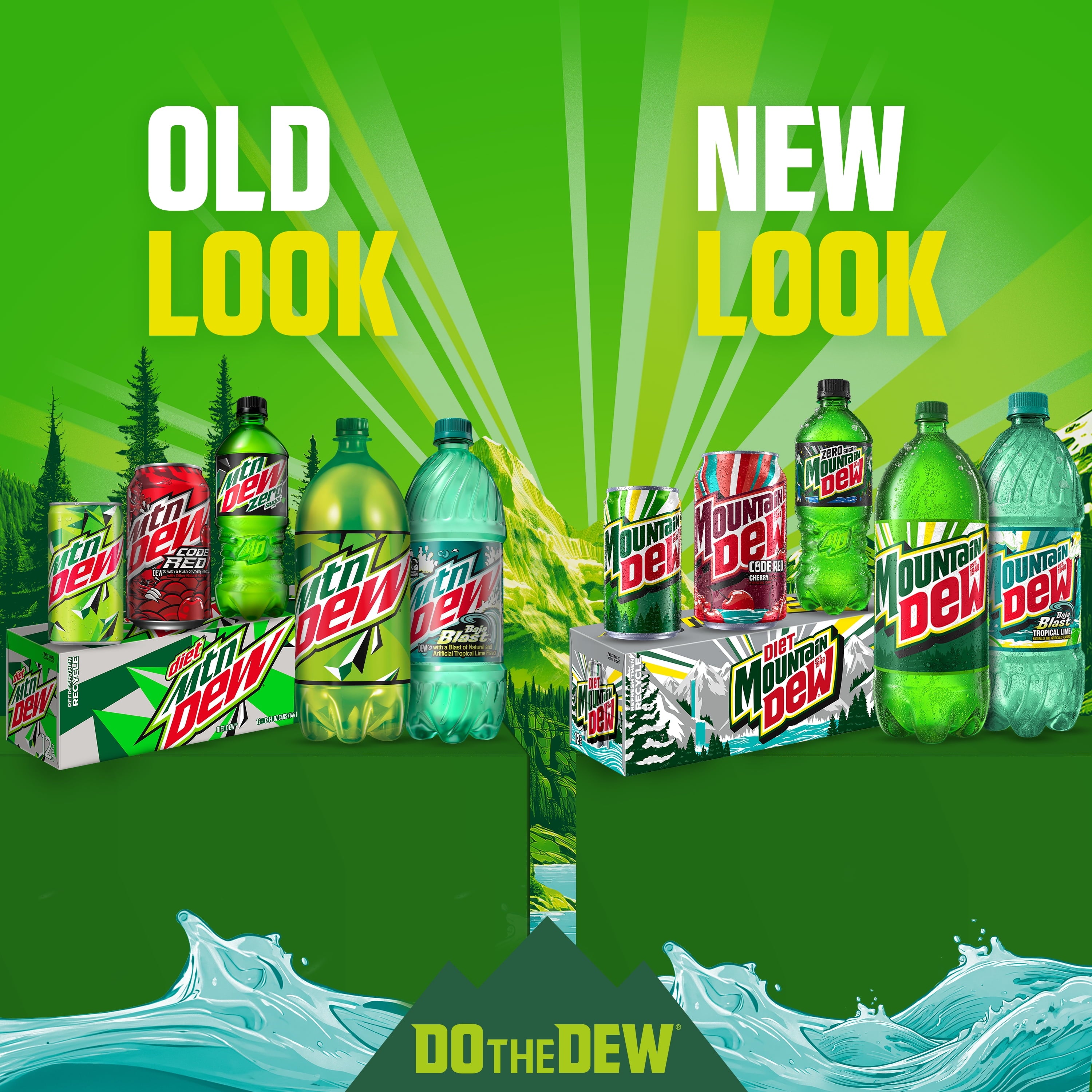 Mountain Dew Code Red Cherry Soda Pop Bottle 2 Liters