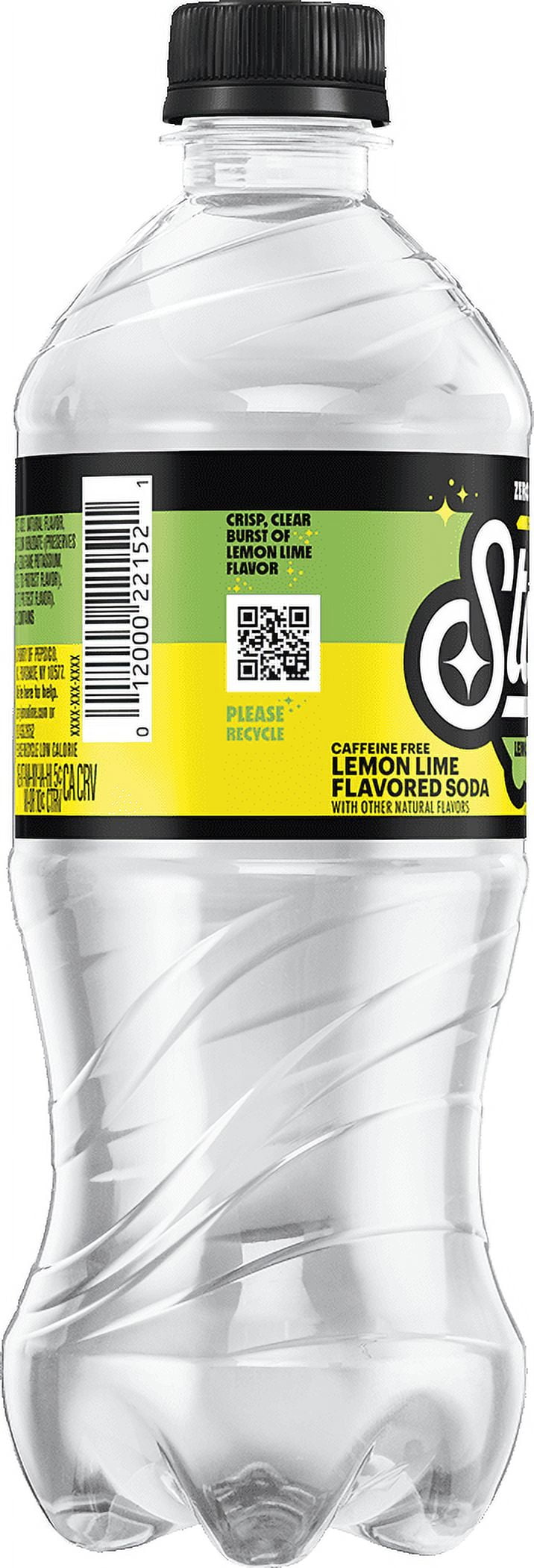 Starry Zero Sugar Lemon Lime Soda Pop Bottle 20 Fl Oz