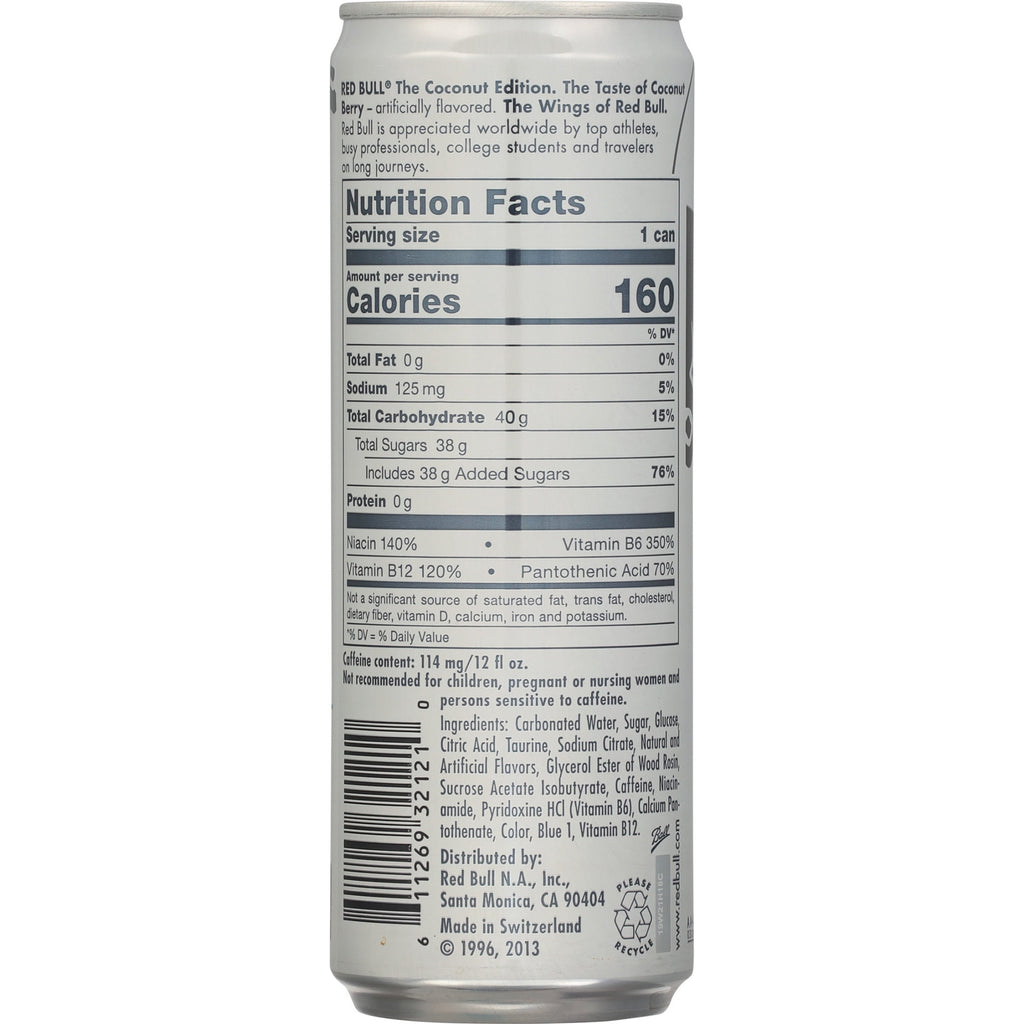 Red Bull Coconut Edition Energy Drink Coconut Berry 12 fl oz Single Can