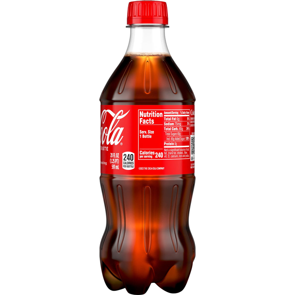 Soda Pop Bottle 20 Fl Oz Coca-Cola