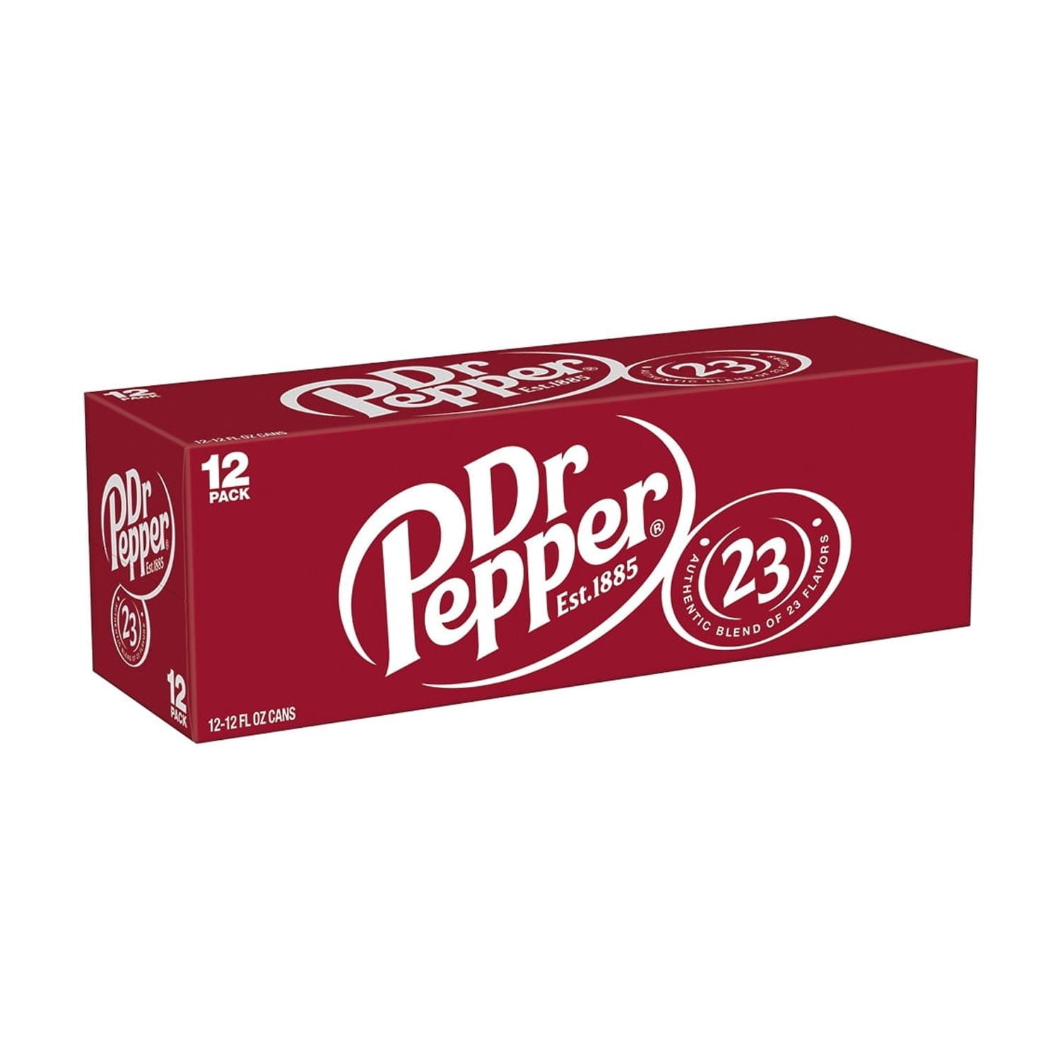 Dr Pepper Soda Pop Cans 12 Fl Oz 12 Pack