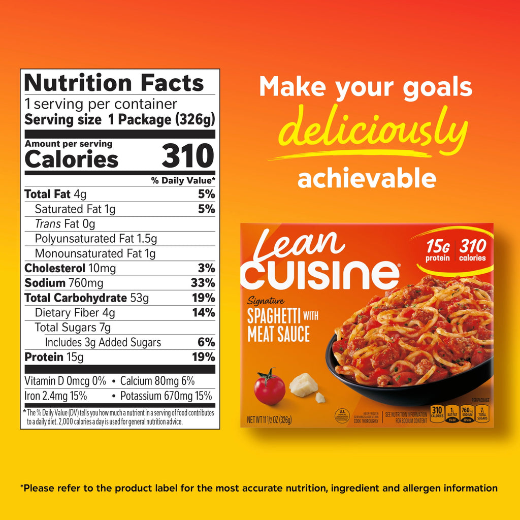 Lean Cuisine Spaghetti with Meat Sauce Frozen Meal 11.5 Oz