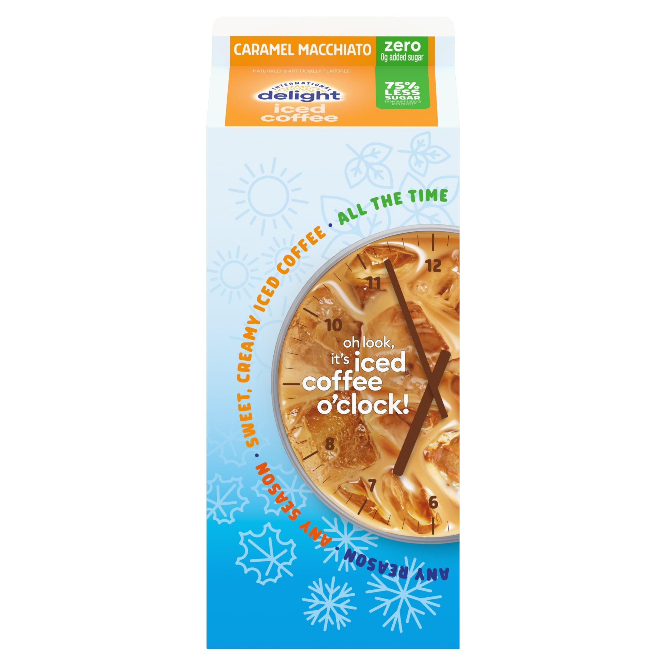 International Delight Zero Caramel Macchiato 0g Added Sugar Iced Coffee 64 fl oz Carton