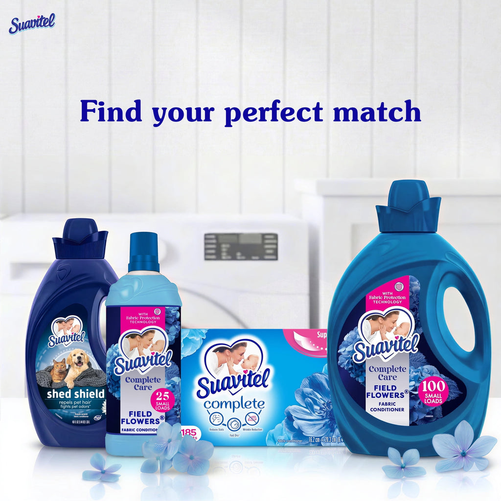 Suavitel Complete Liquid Fabric Softener Field Flowers Scent 46 fl oz 46 Loads