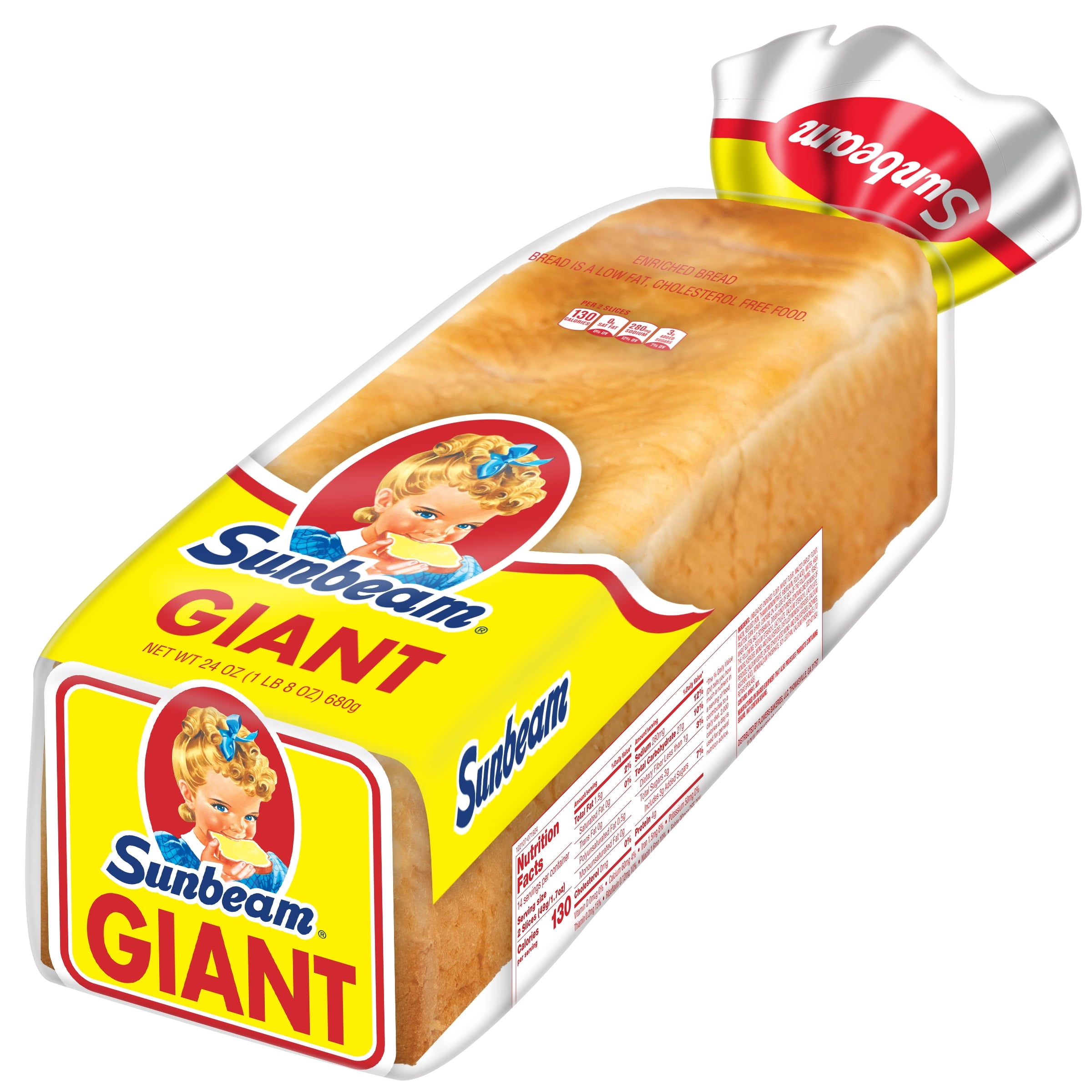 Sunbeam Giant White Bread 24 Oz 1 Count