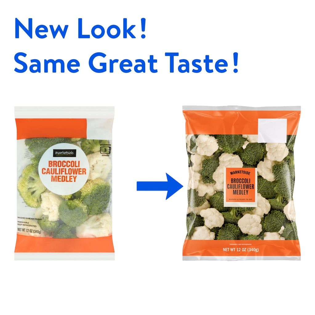 Fresh Broccoli Cauliflower Florets 12 Oz Bag