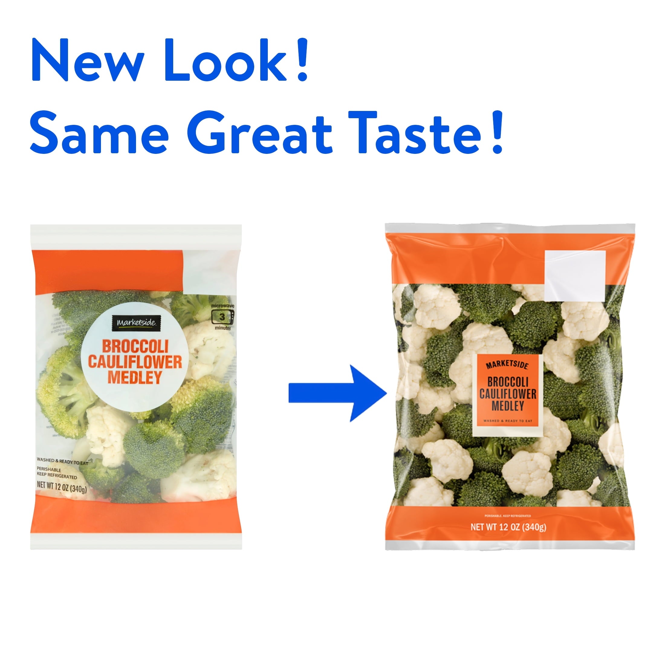 Fresh Broccoli Cauliflower Florets 12 Oz Bag