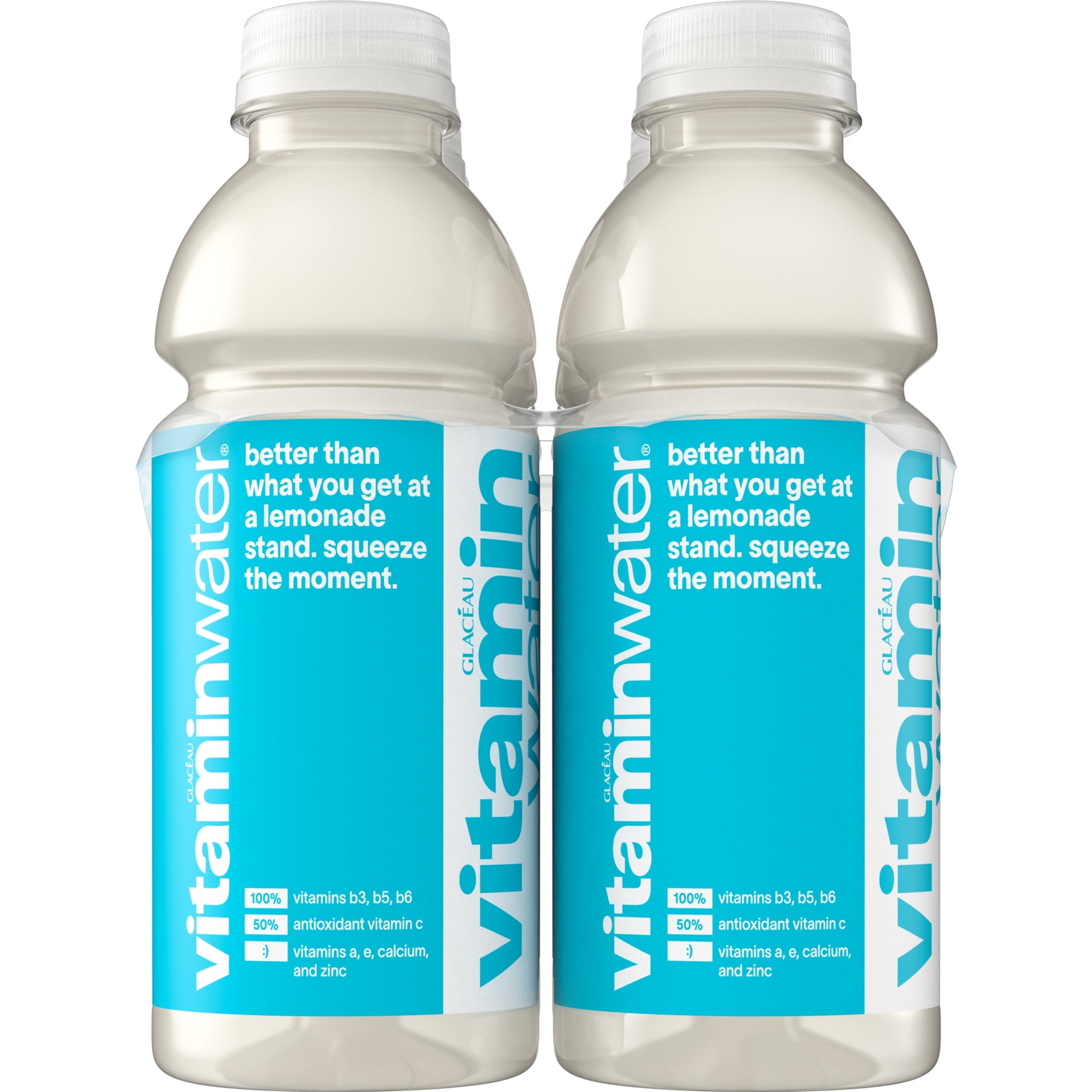 vitaminwater Zero Sugar Squeezed Lemonade Flavored Water Beverage 16.9 fl oz Bottles 6 Pack