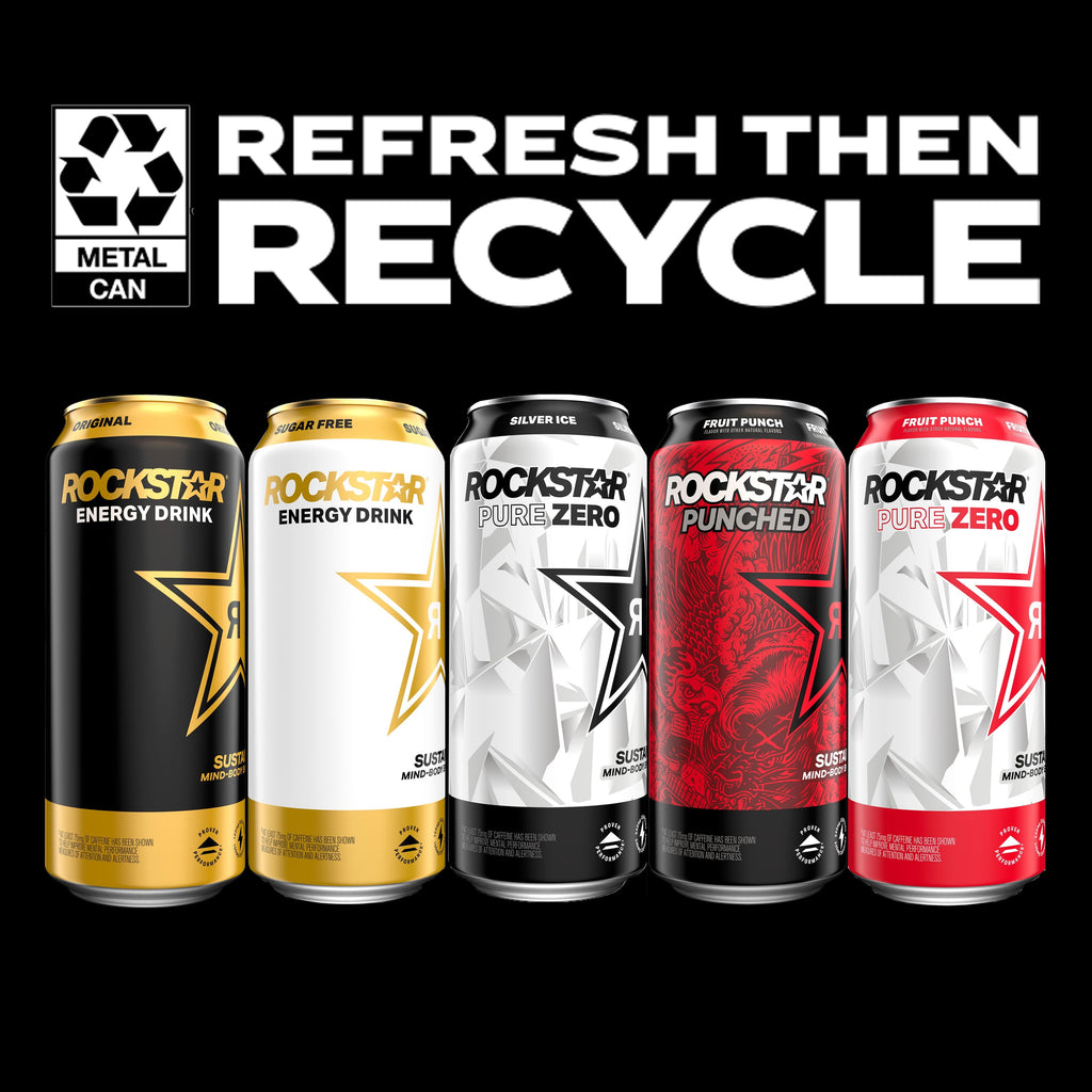 Rockstar Punched Fruit Punch Energy Drink 16 fl oz Single Can