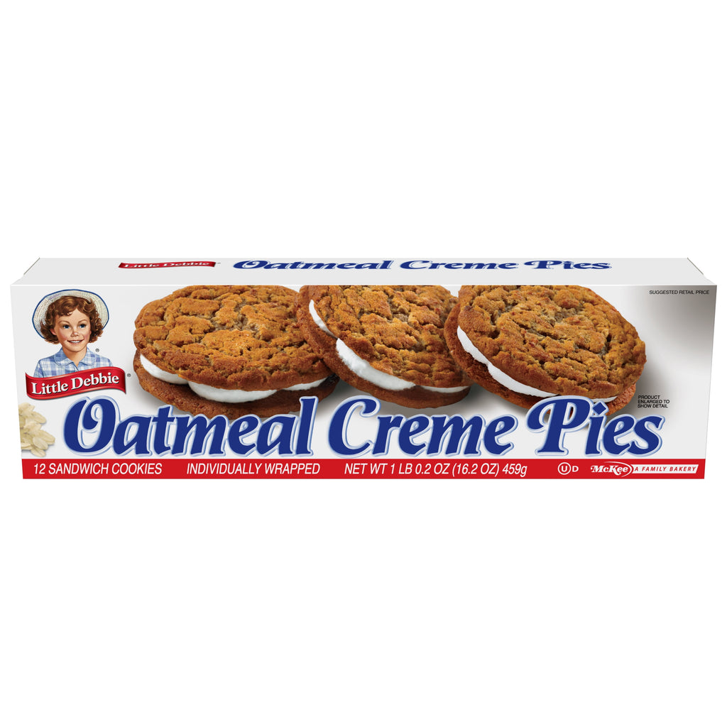 Oatmeal Creme Pies 16.2 Oz 12 Count Little Debbie